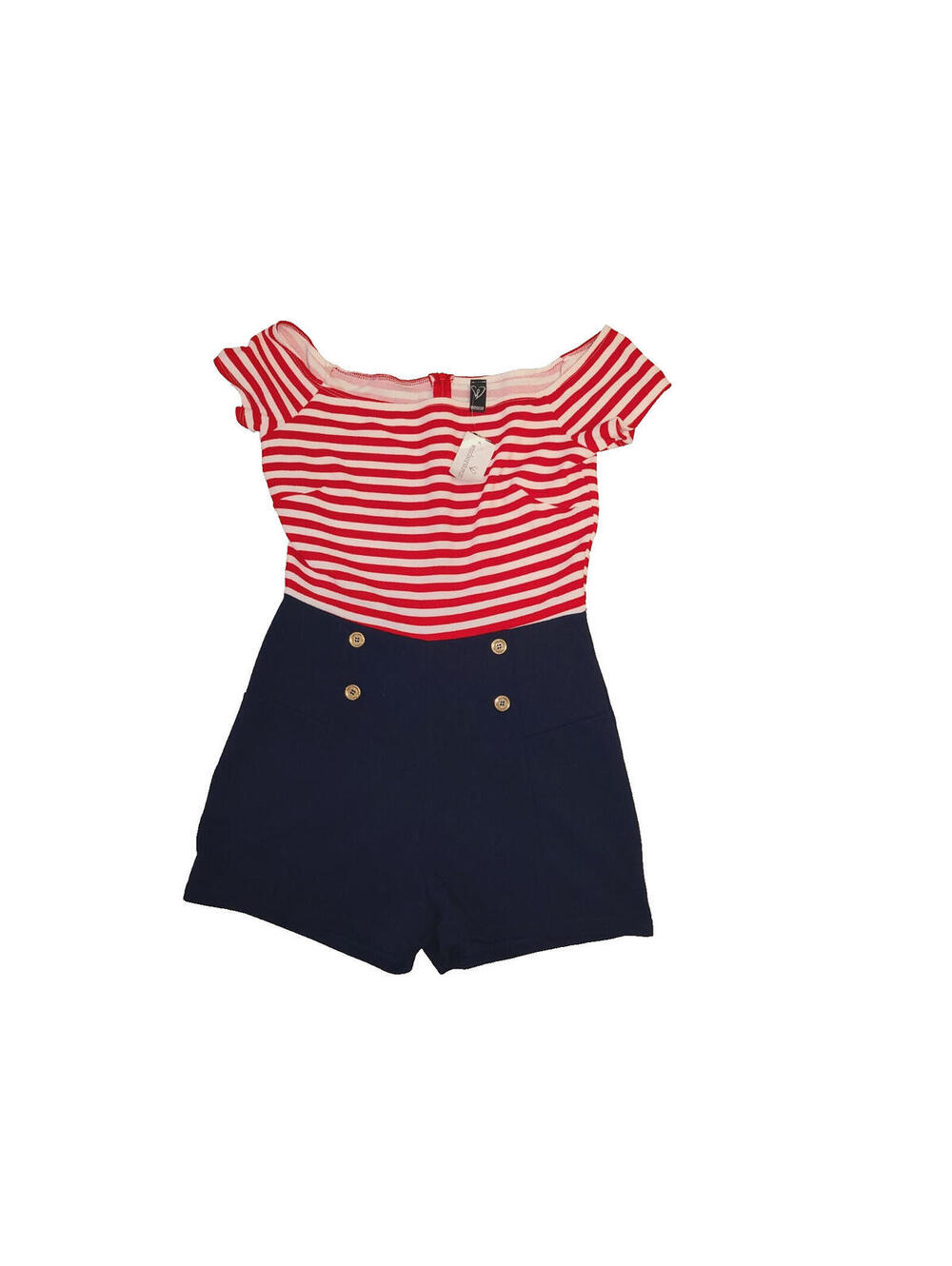 Windor Jumper Nautical Outfit Womens Short Romper Size Medium Ahoy-Lolita